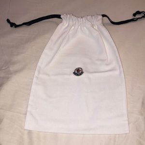Moncler white dust bag 13.5x9.75 inches MK